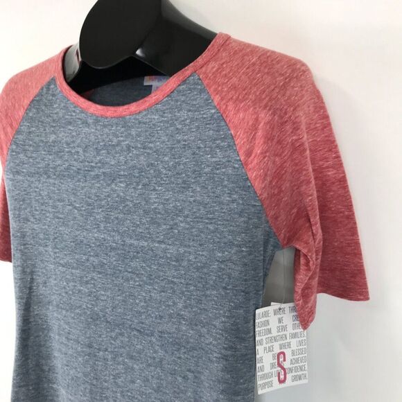 NEW LuLaRoe Julia Raglan Shirt Dress Women's Small Stretch Knit Midi Crew Neck - Picture 3 of 11